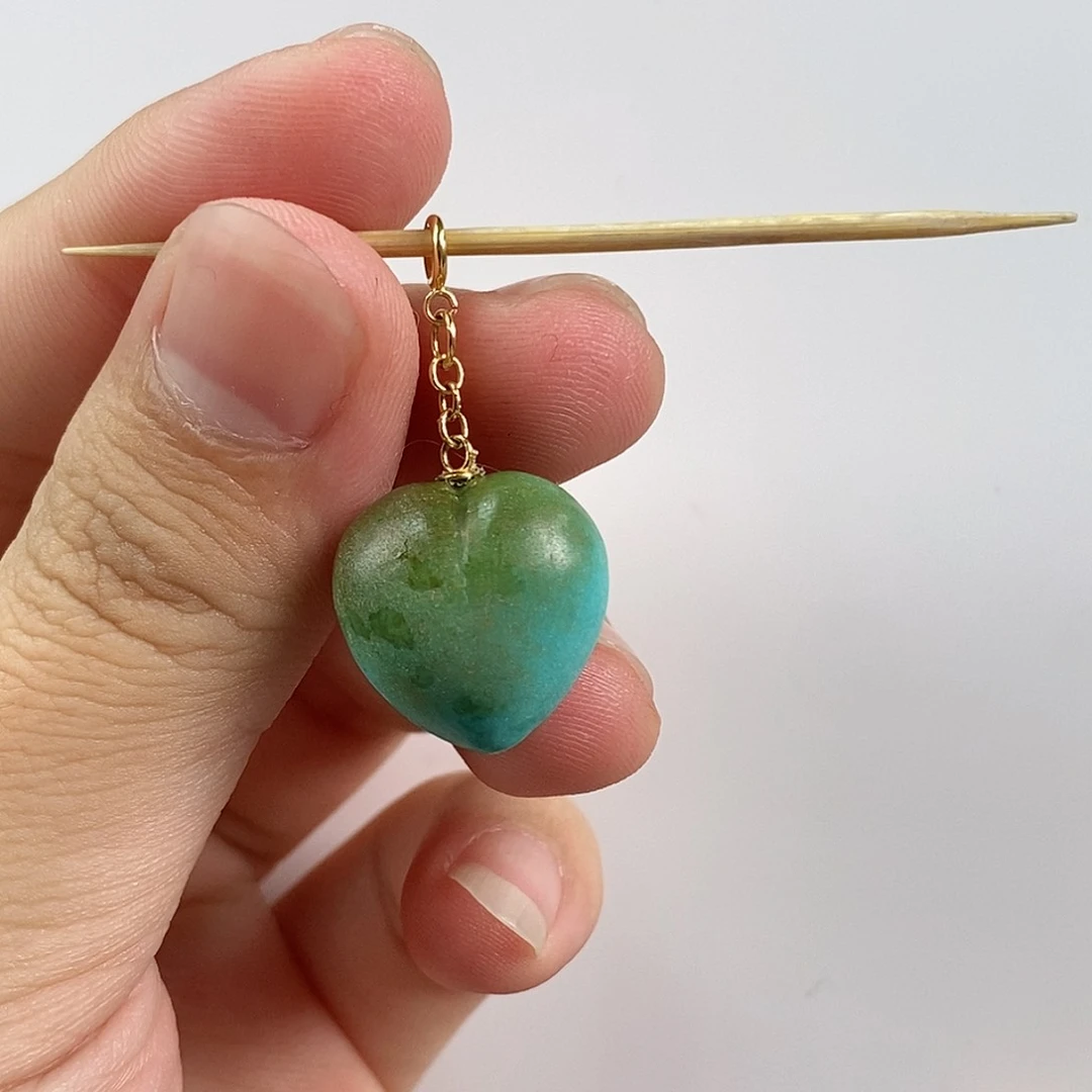 绿松石珠宝奇石18K金镶嵌