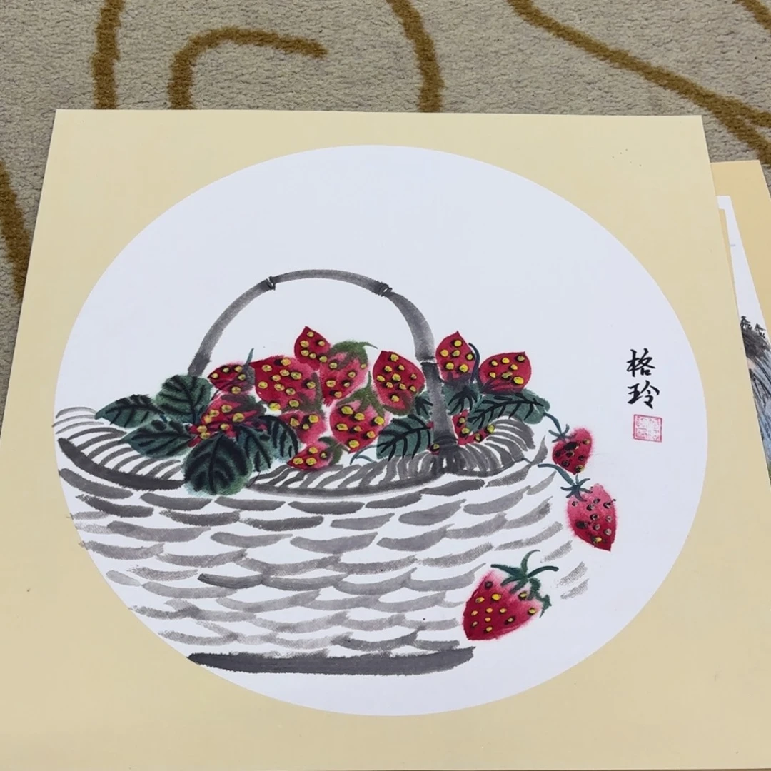 国画38-38卡纸作品艺