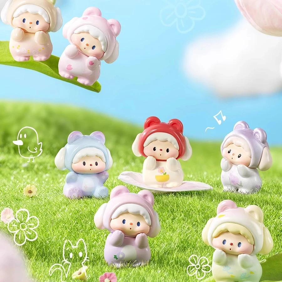 满满【拆盒】噜噜狗小熊派对春日野餐系列（许愿） 潮玩盲盒代拆