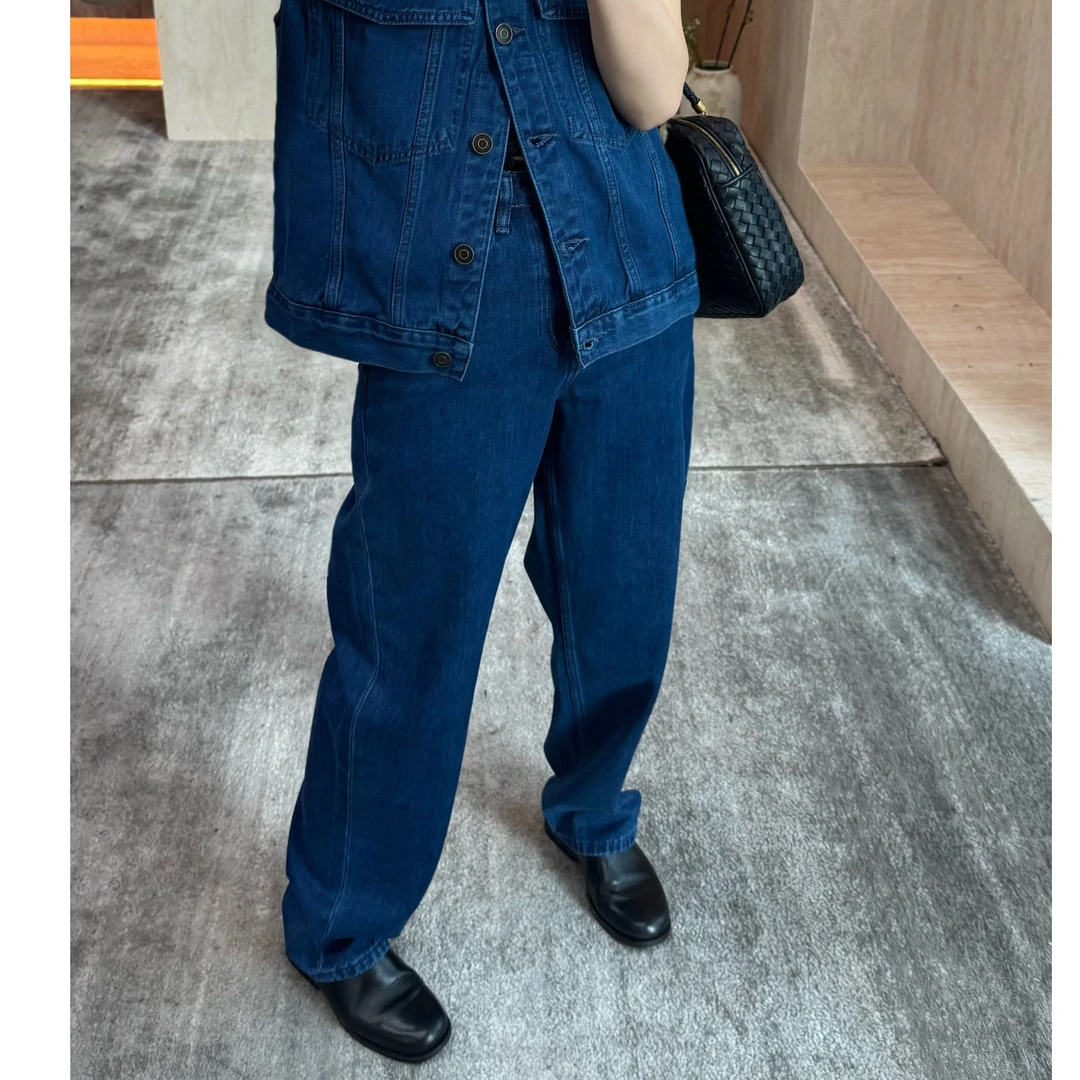 【CHU/2025SSNEW】 《直棱》原牛牛仔直筒裤NH25121