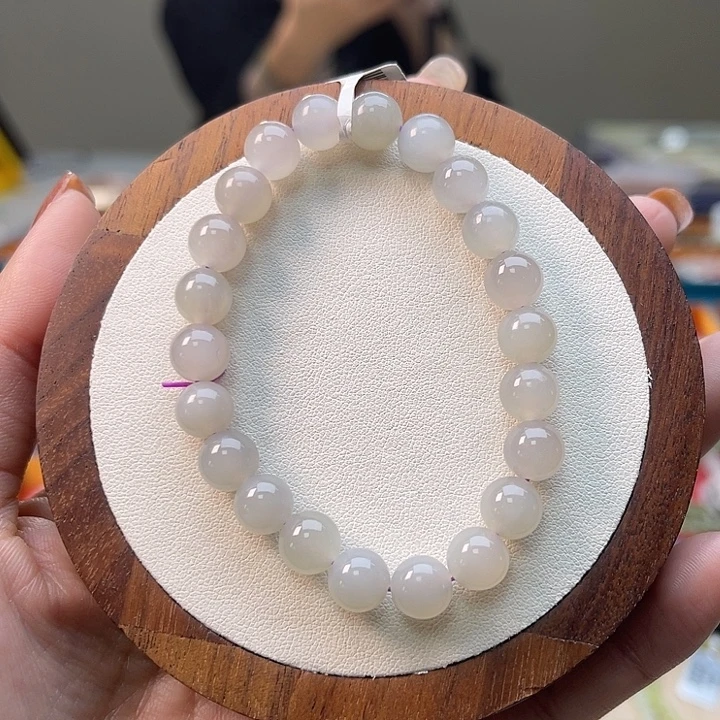 和田玉未镶嵌手串H6卡8