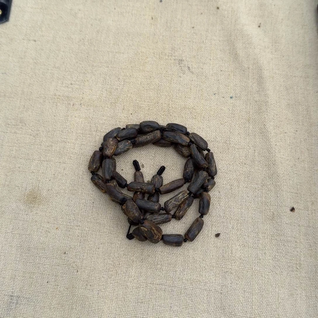 沉香手串梨*溪绿奇楠沉香沉水留疤约0.7+28多样性发一条