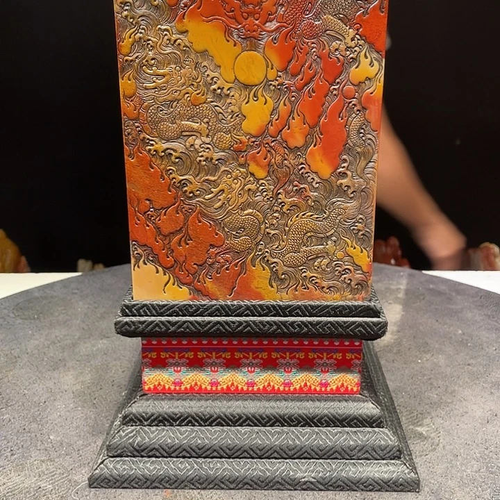 刘***晨寿山石山水画作品欣赏