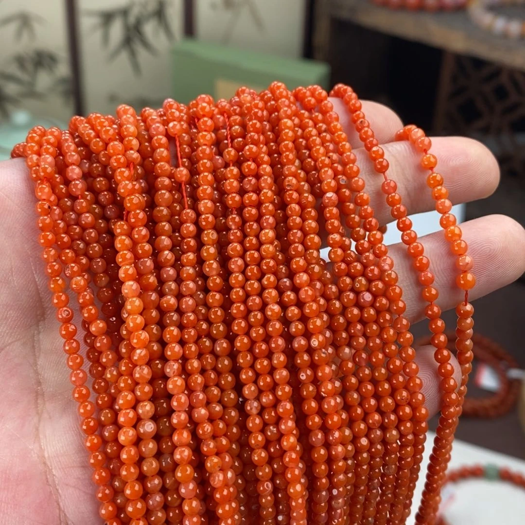 南红玛瑙未镶嵌手链