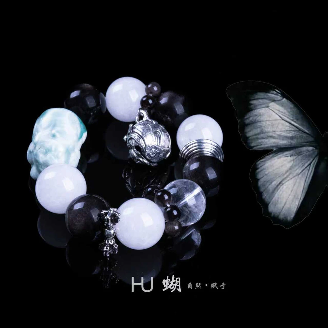 HU蝴｜重工款  如图如直播间所见即所得 水晶珠宝手链A57创意设计