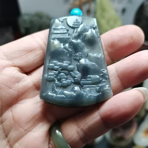 和田玉未镶嵌颈饰