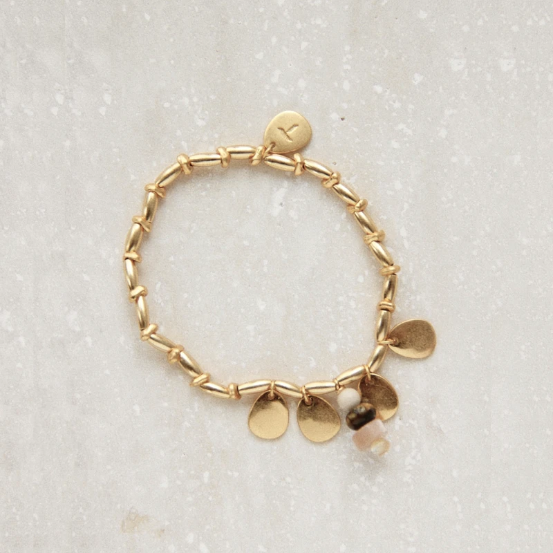 铁合金石英石手链 【茉舍】Tender 金色马蹄手链TSVGBY04400-328