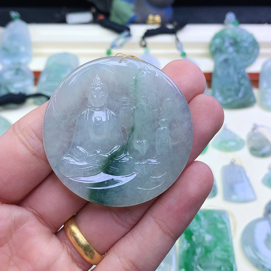 翡翠颈饰未镶嵌吊坠