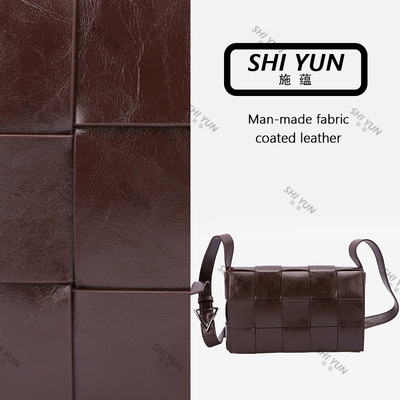 SHIYUN/施蕴棕色高定百搭斜挎女包DY34907