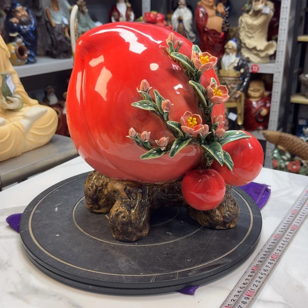 （***）石湾窑陶瓷摆件寿桃