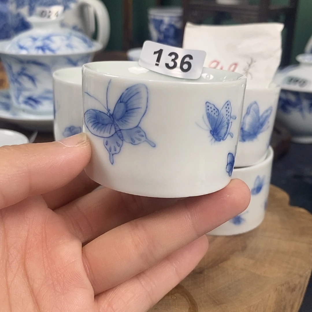 瓷片景德镇手绘青花茶器136
