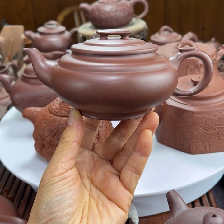 紫砂茶壶紫砂花茶