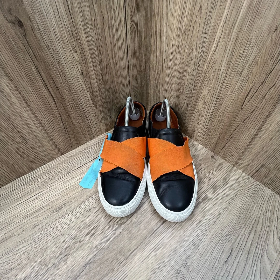 90新 Givenchy/纪梵希 黑黄板鞋 41码/9新/无配件