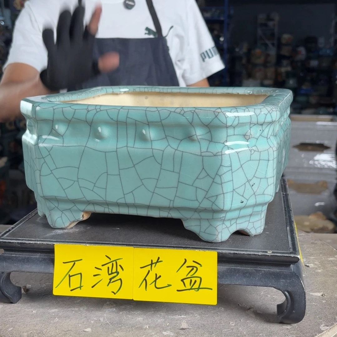 一风堂石湾花盆 内22*10修补痕迹微瑕