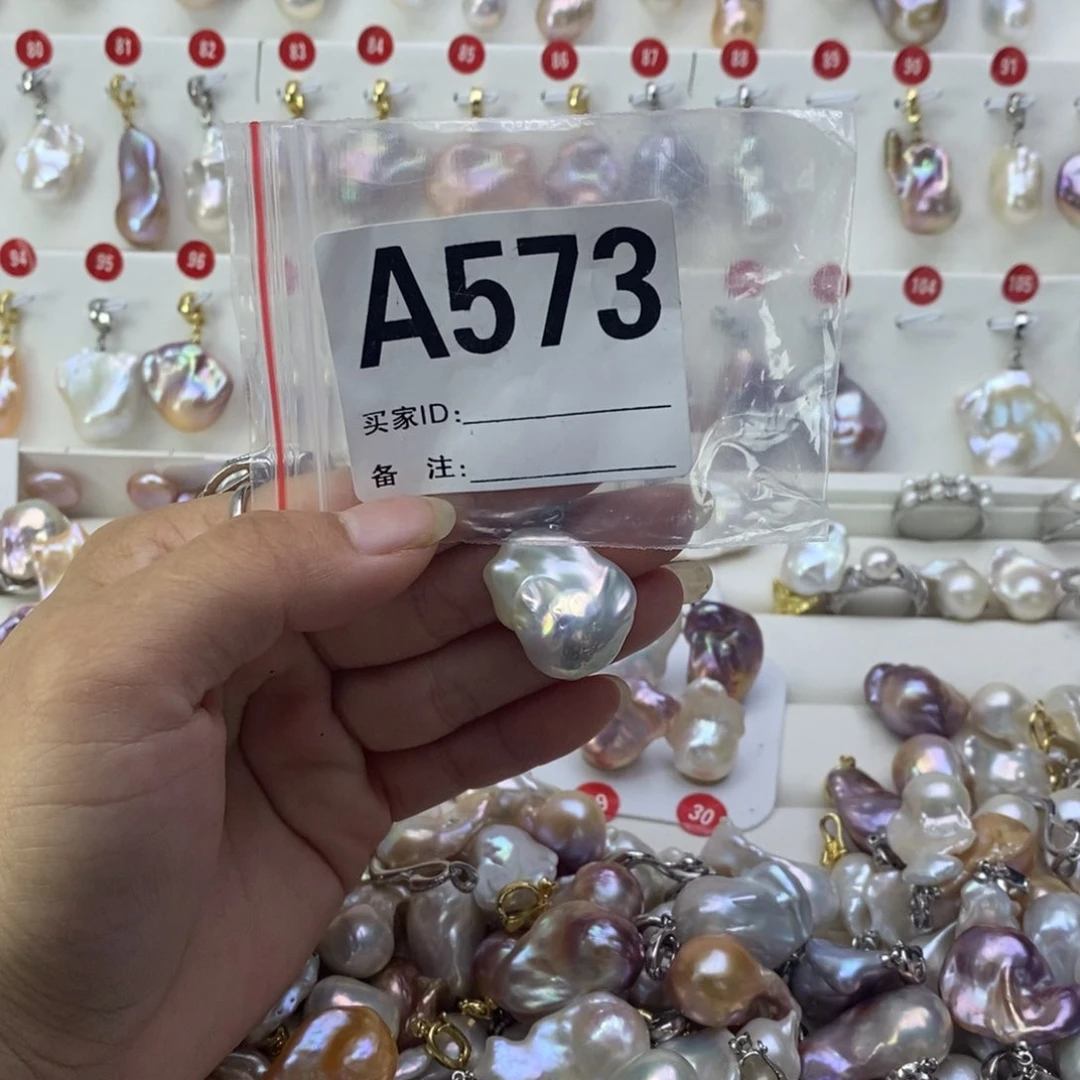 淡水珍珠银S925镶嵌颈饰