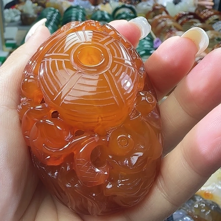 玛瑙/玉髓合金手把件