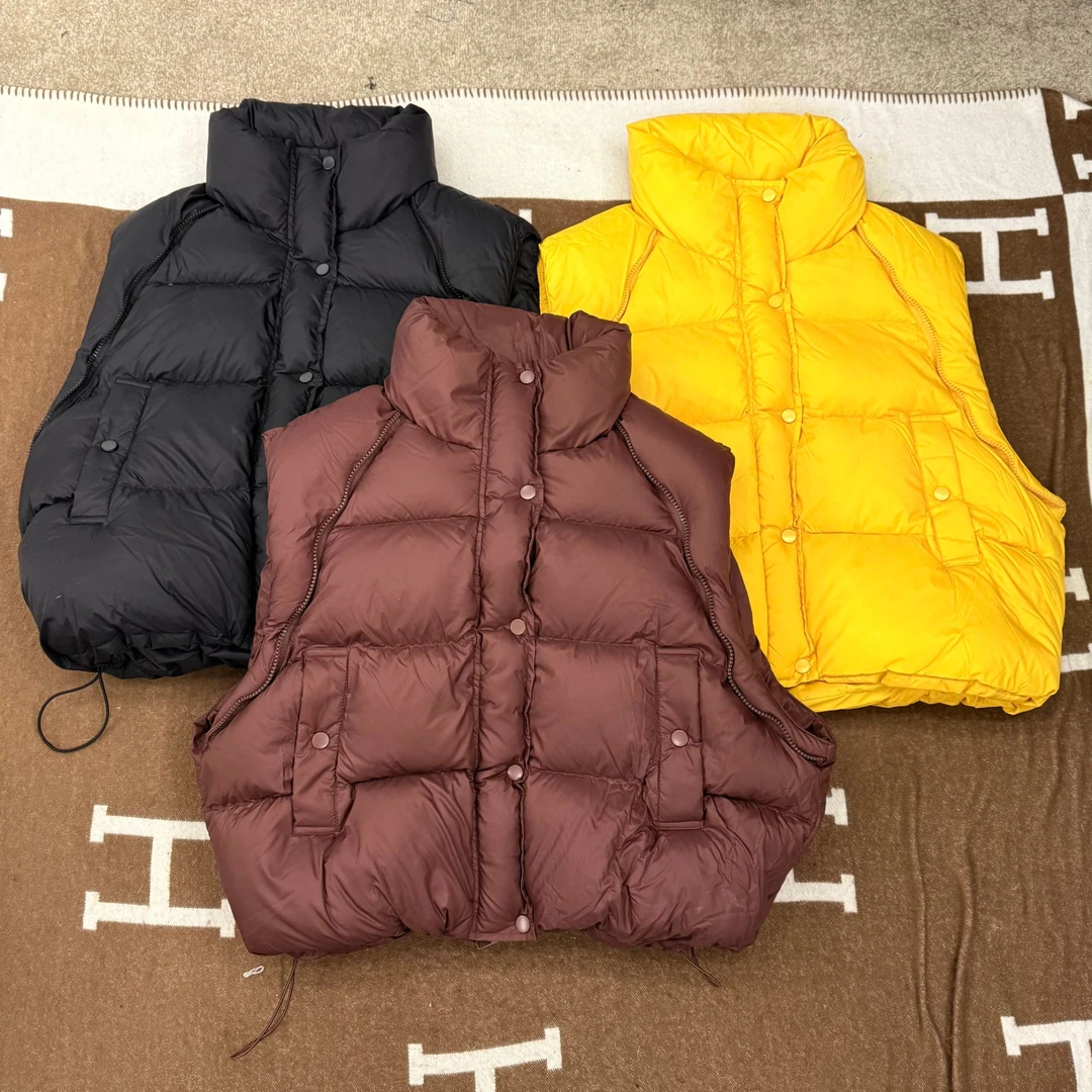 SuSu-319新款纯色排扣棉服