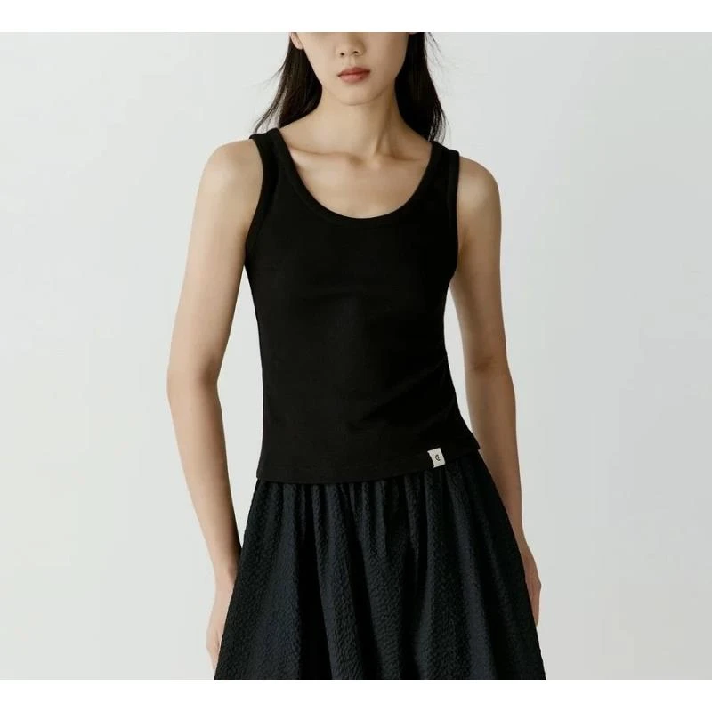 254089-【常】小禾 女子针织背心无袖上衣简约修身休闲夏季百搭