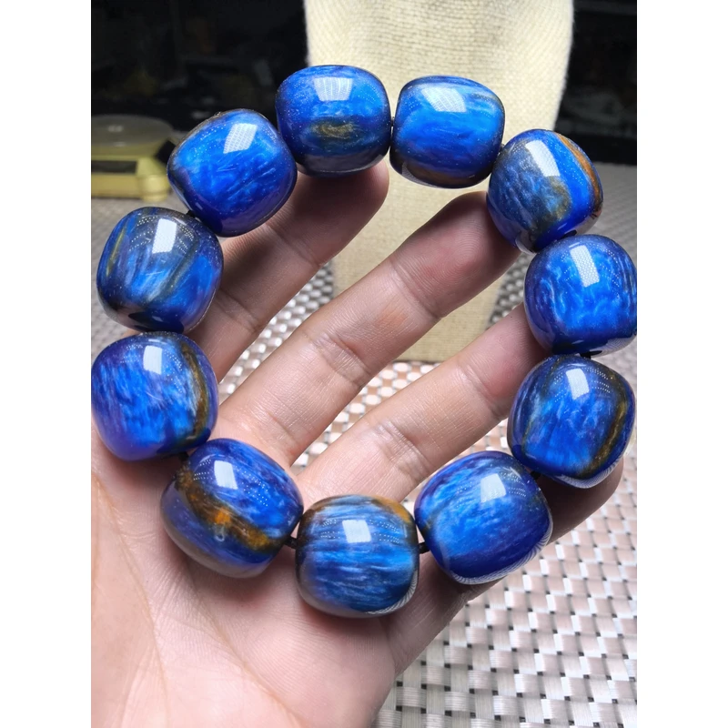 A055 20mm蓝桶珠手串(多样性发其一)