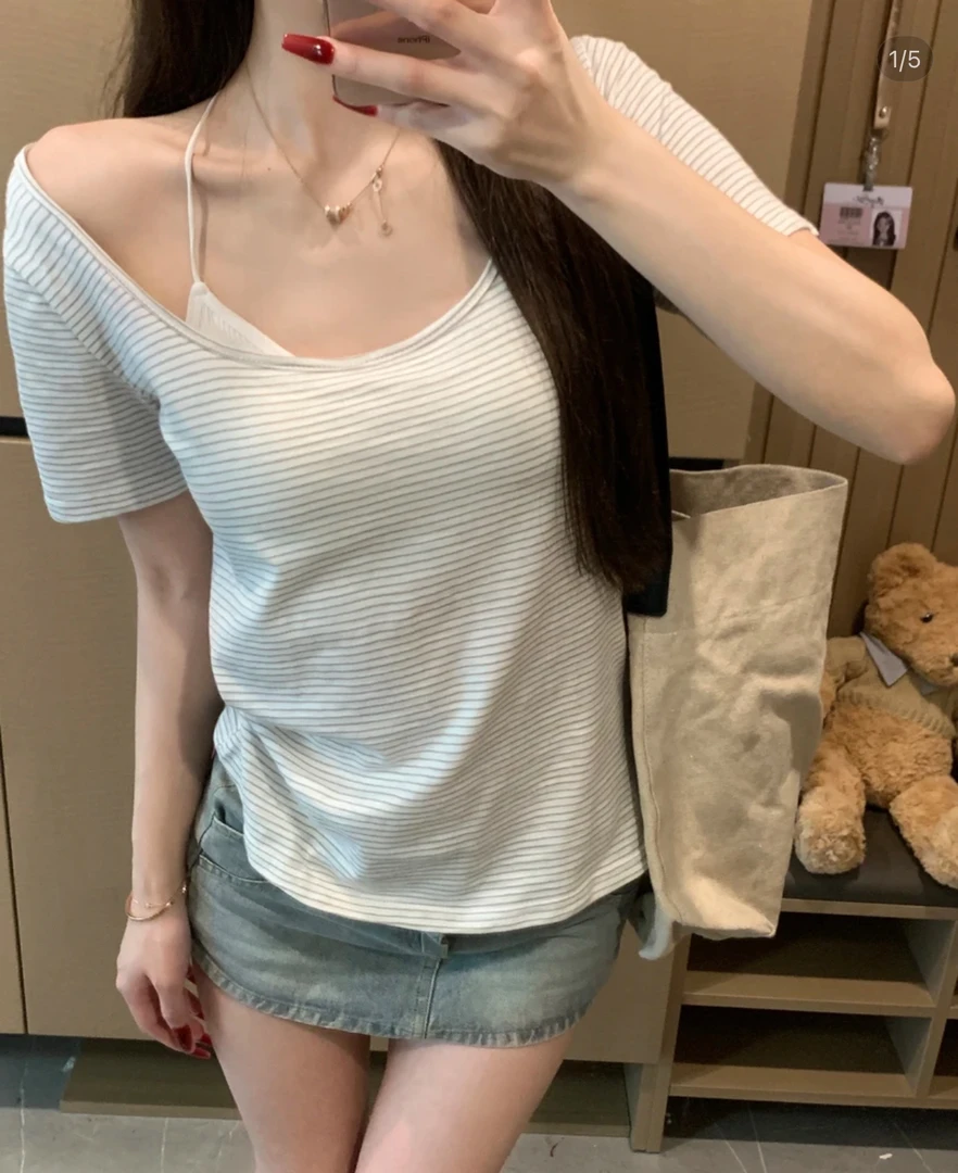 【孤品】辣妹气质修身收腰上衣