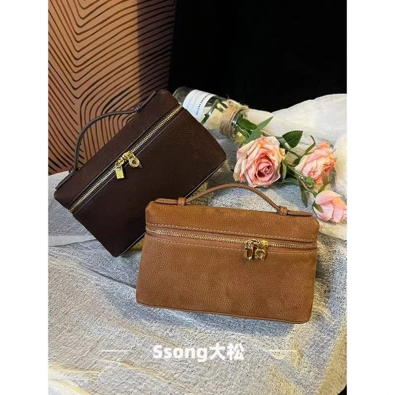 【Ssong】简约牛皮饭盒包单肩斜挎包