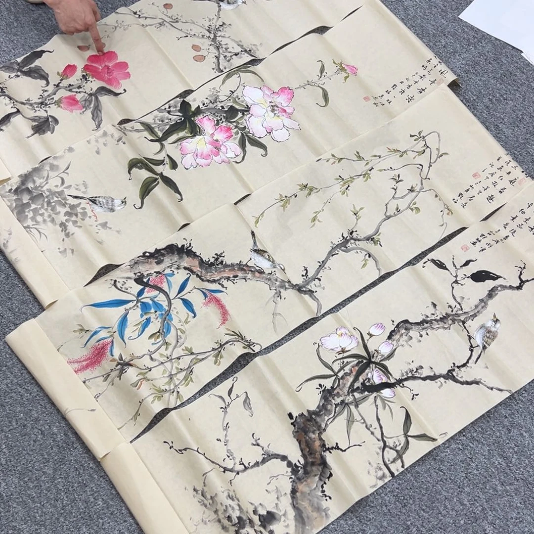 国画纯手绘字画宣纸