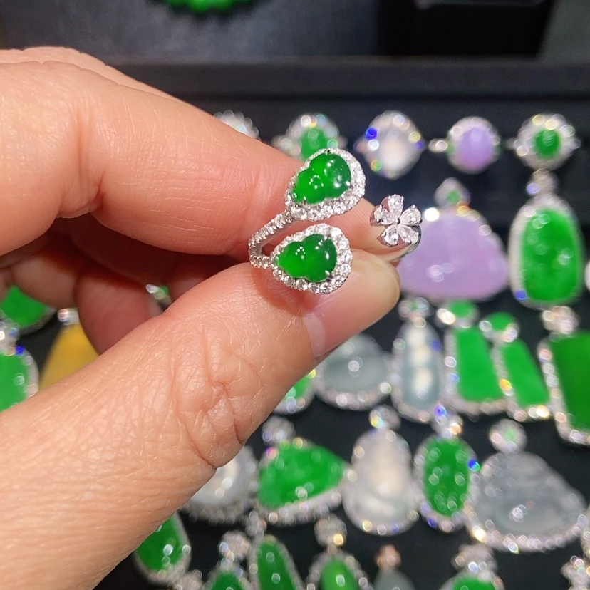 【闪购商品】翡翠戒指未镶嵌天然翡翠