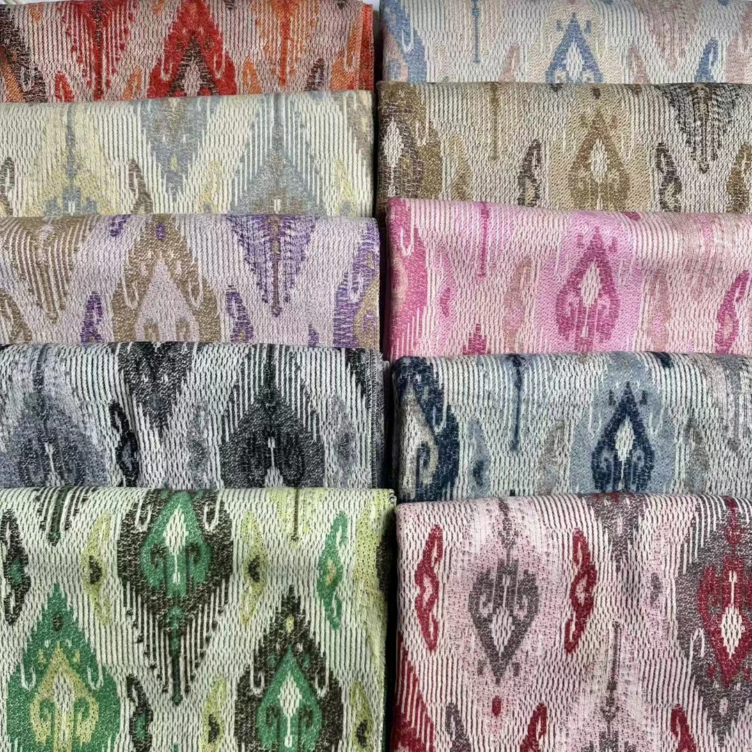 【流苏菱形Atlas】144-153仿羊绒民族风渐变色围巾披肩+礼袋