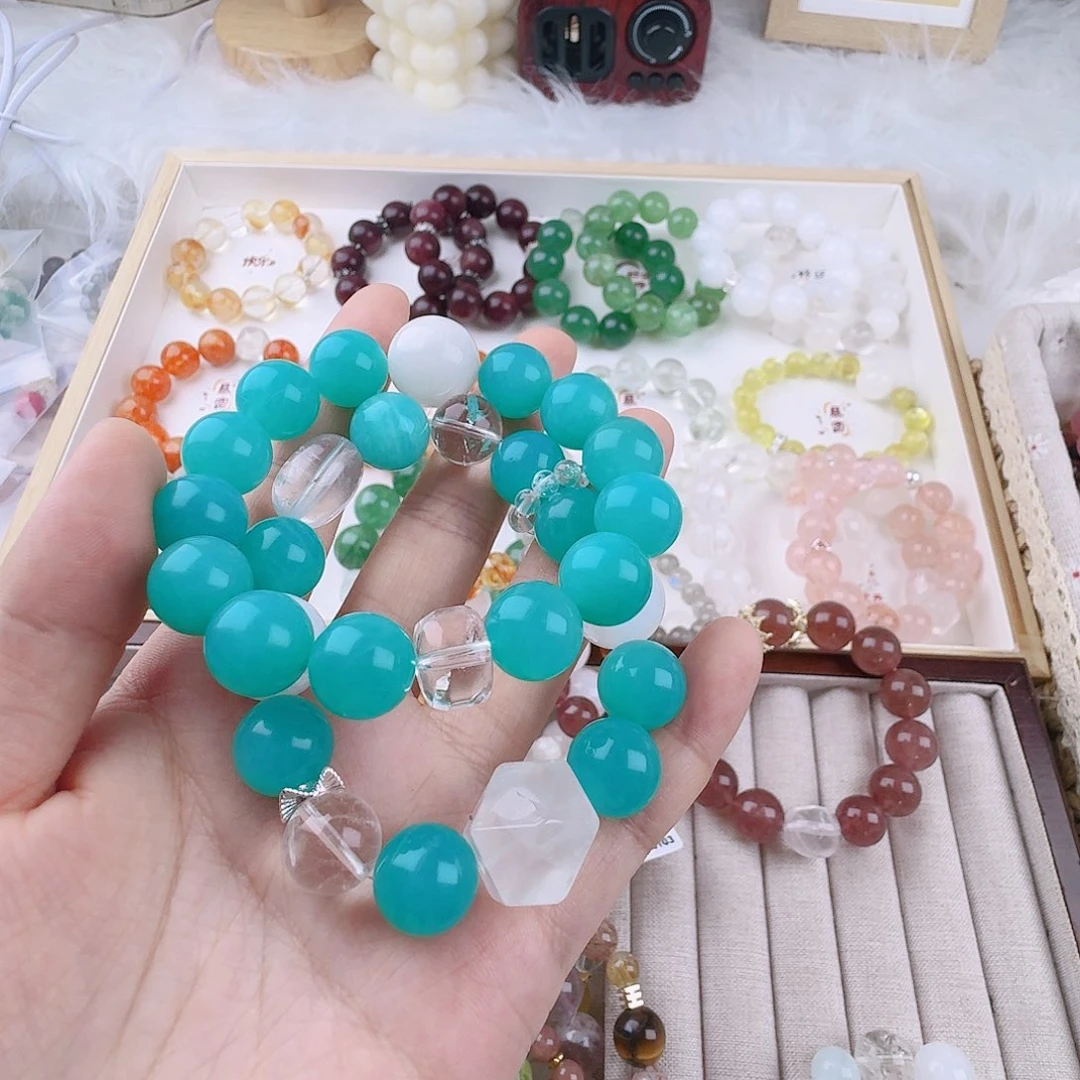 在***春烟晶手链银S925镶嵌