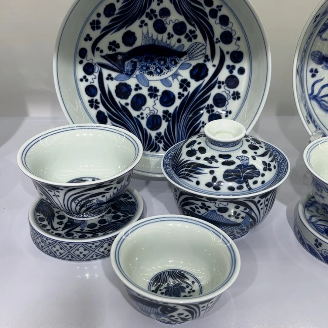 闪***）景德镇陶瓷五件套无礼盒