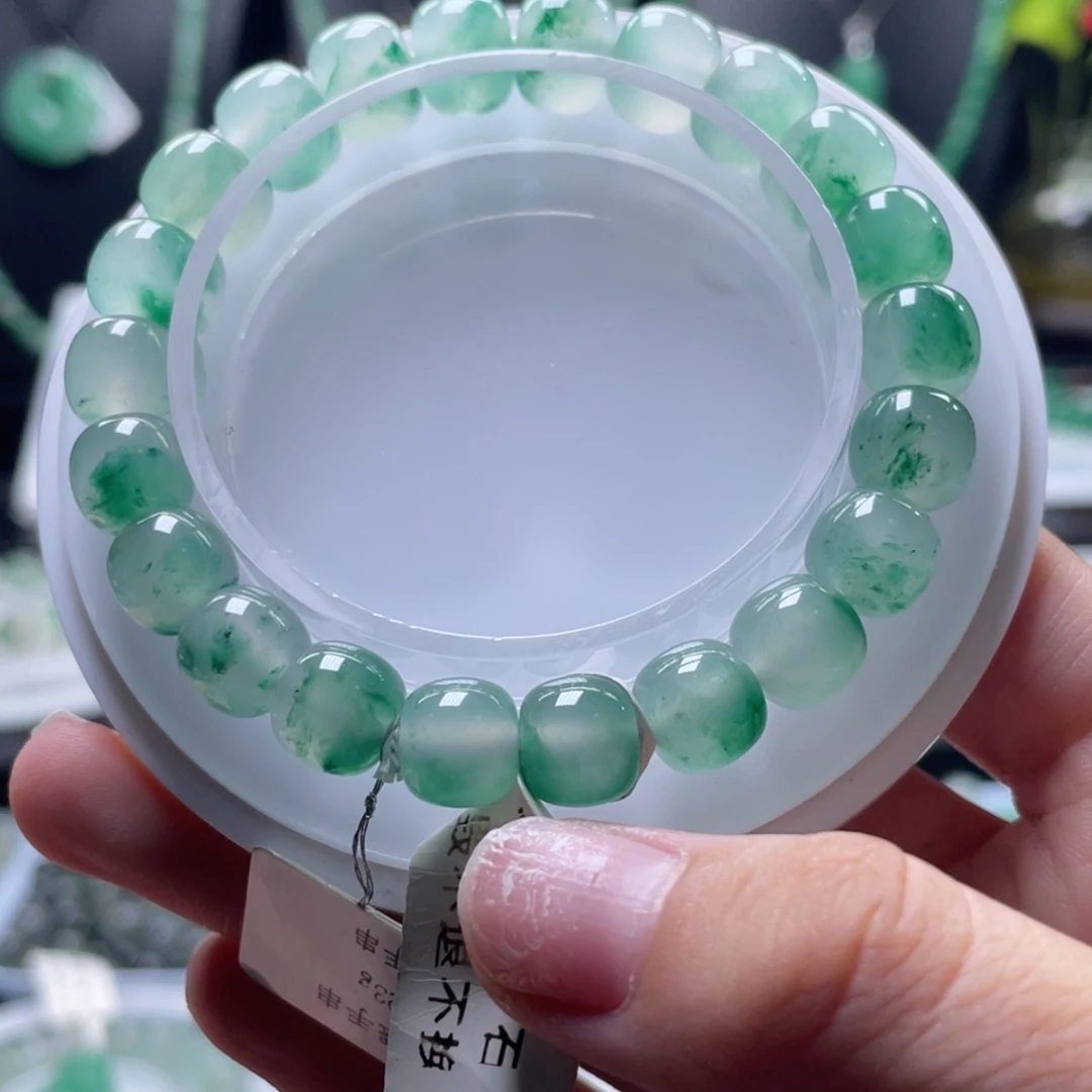 石英质玉（非洲翠）未镶嵌手串