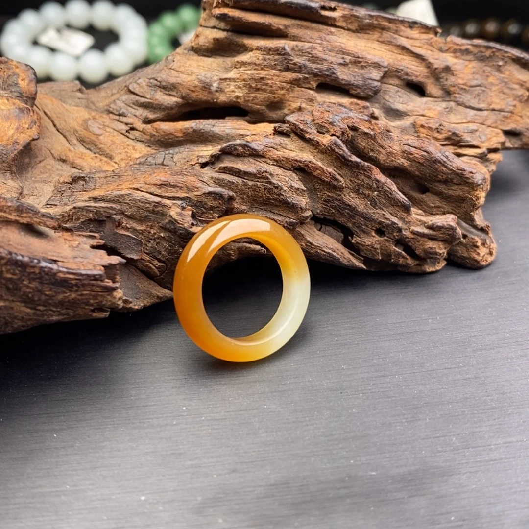 和田玉未镶嵌手串卡17.6