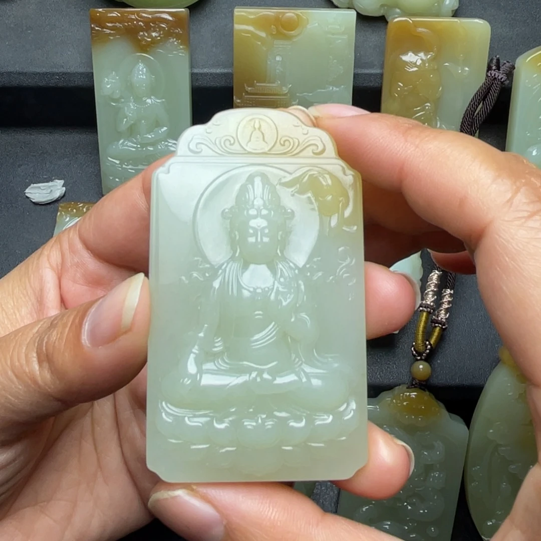 和田玉未镶嵌颈饰