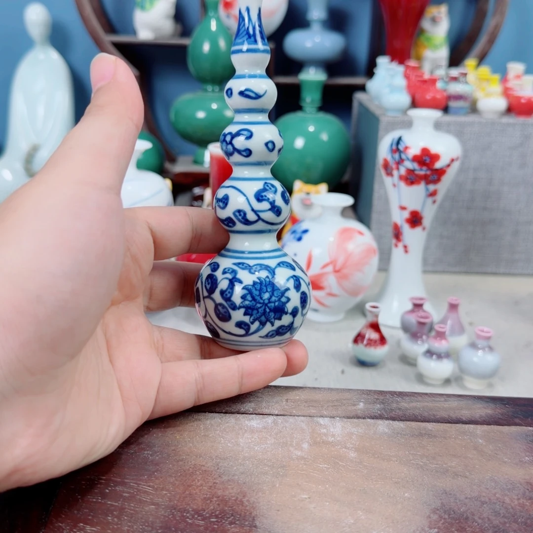 陶瓷手工小花器摆件