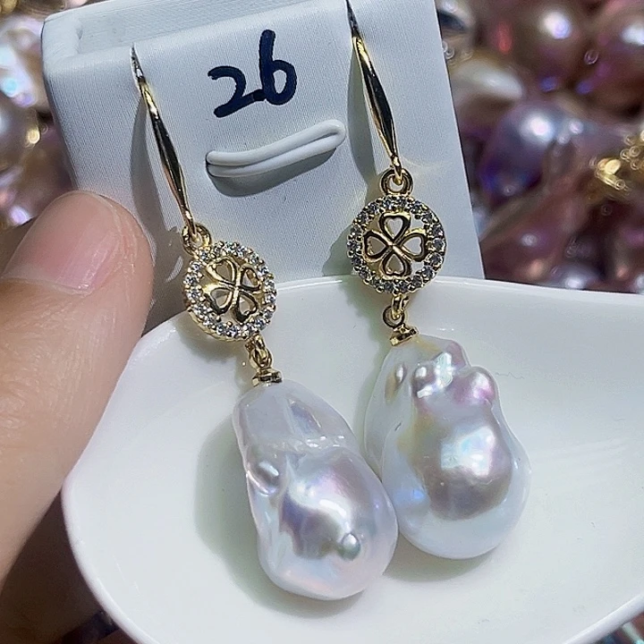 未镶嵌耳饰淡水珍珠