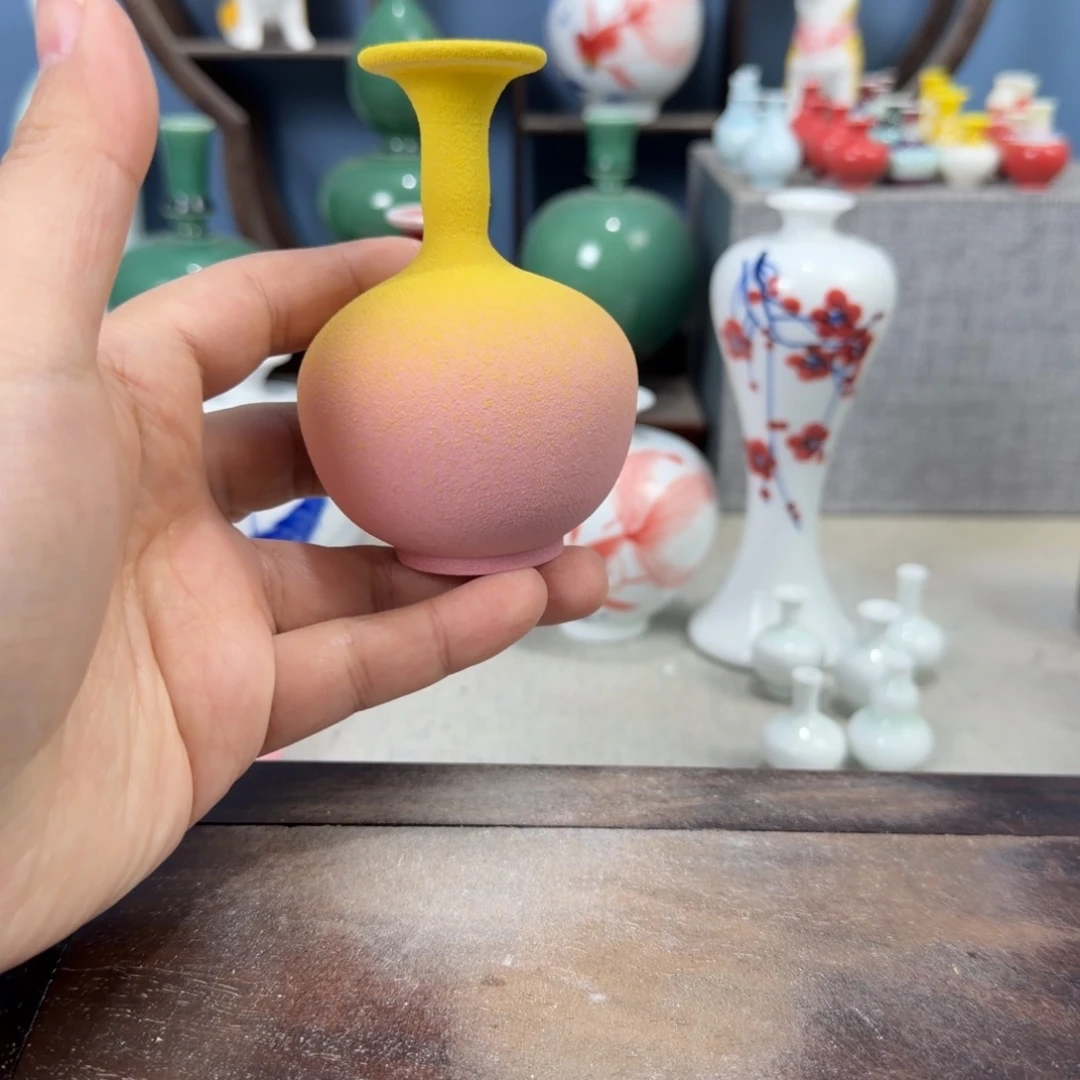 陶瓷手工小花器摆件