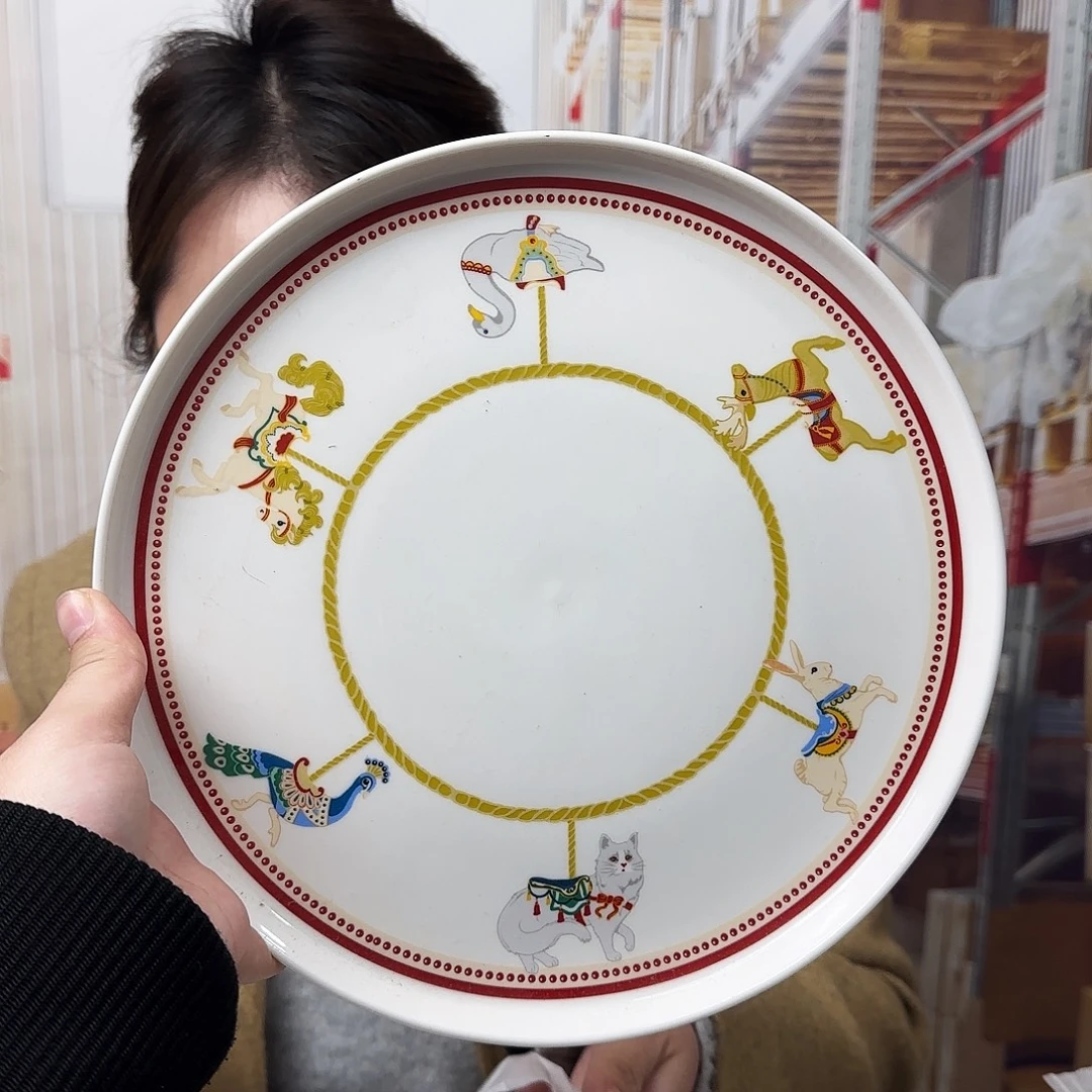 骨瓷27cm一个大盘瑕疵品不忒不还➕20cm一个平盘瑕疵品不忒不还