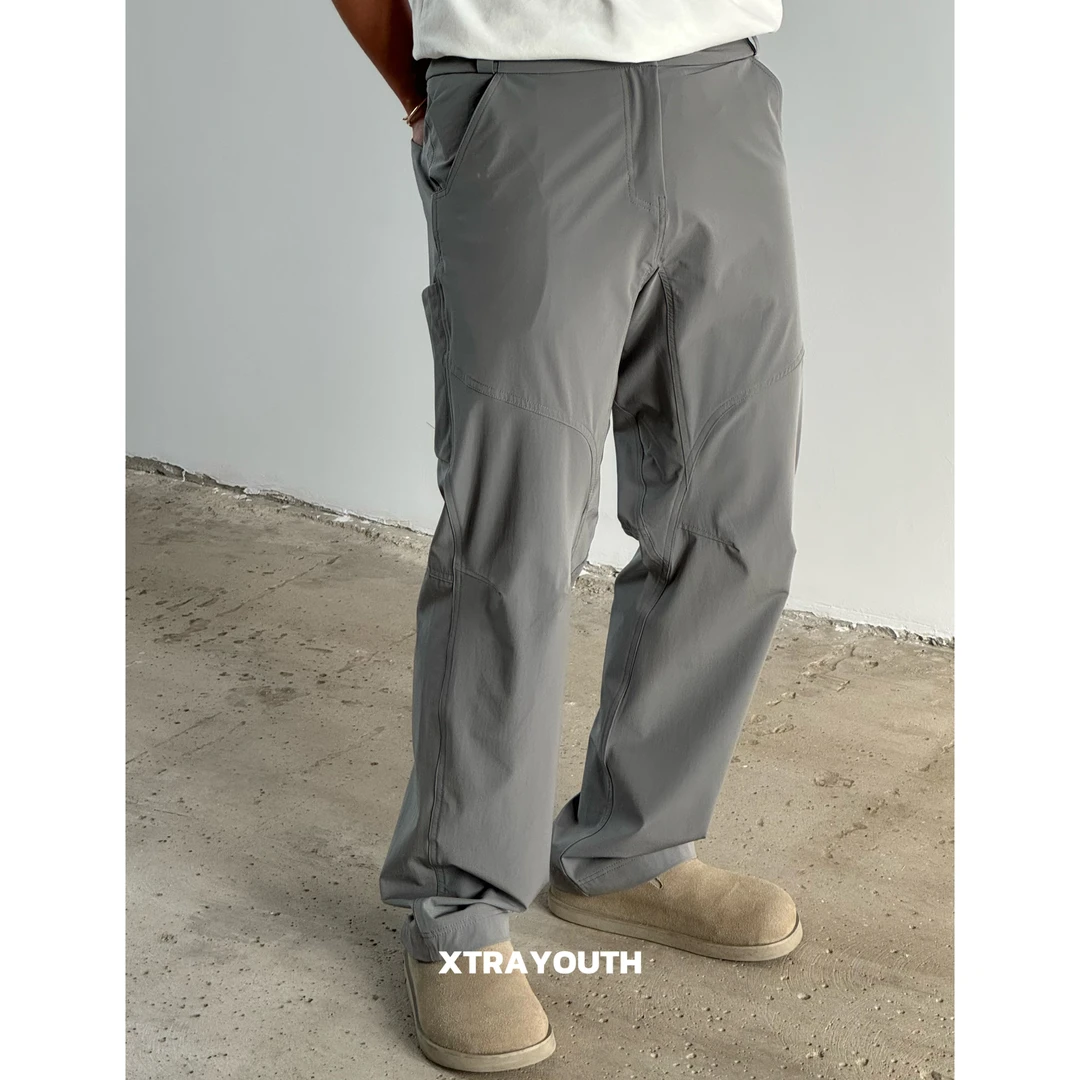 XY 【Cronin小鸟】康宁裤速干弹力机能休闲裤拼接直筒裤5513