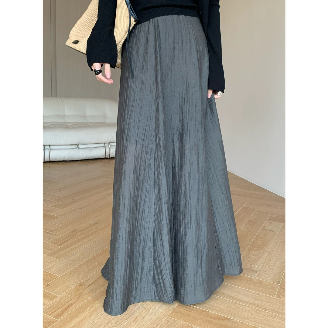 JIJINQI时尚气质休闲显瘦夏季新款百搭垂感高级感半裙JD02BZPT963