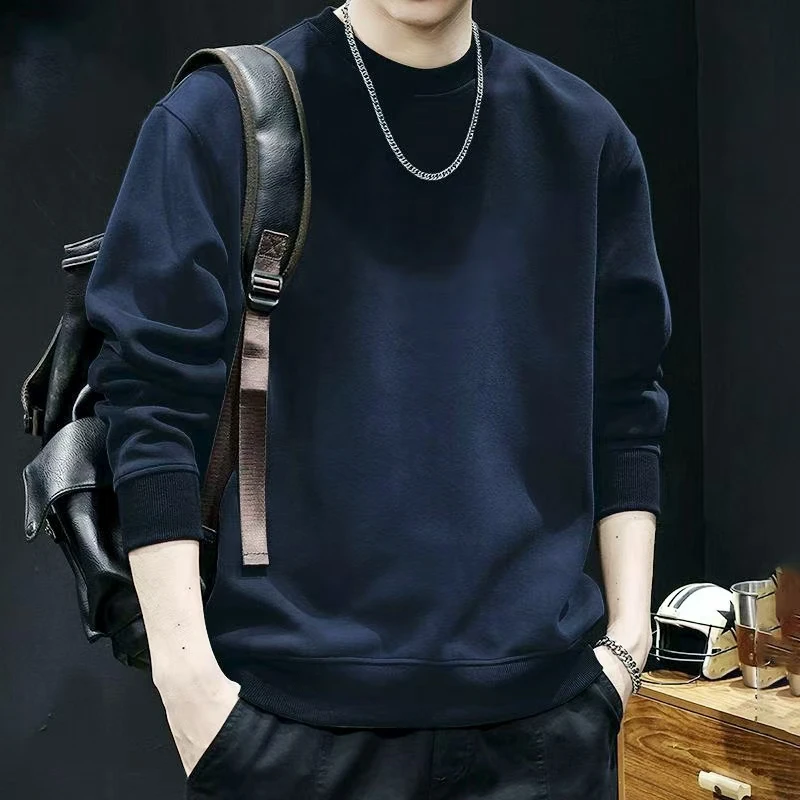 【经典净版】加厚保暖卫衣休闲时尚长袖经典百搭运动圆领上衣