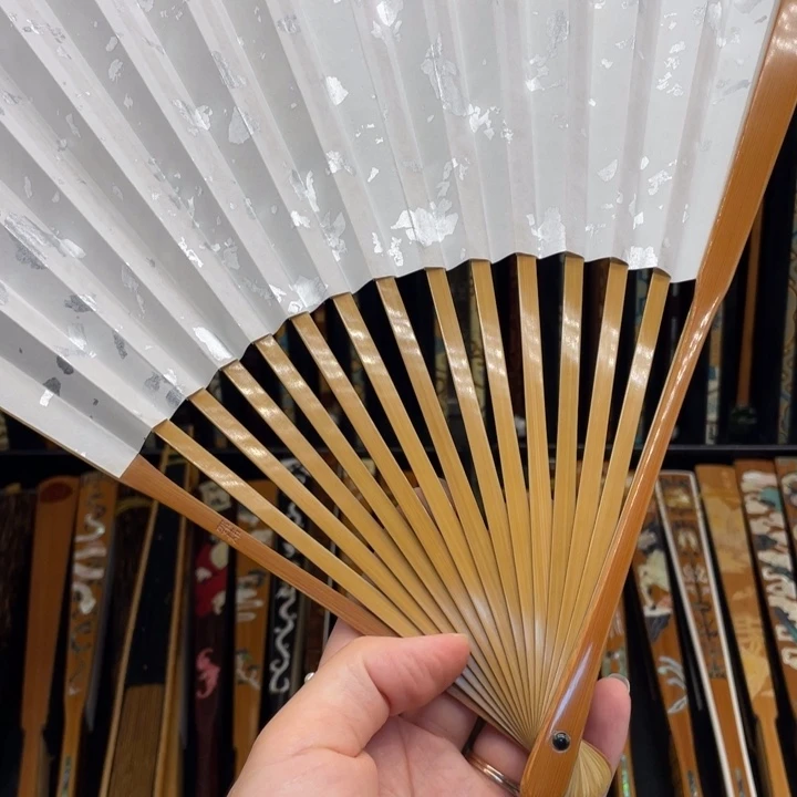 扇子郭炜三合小茄玉竹