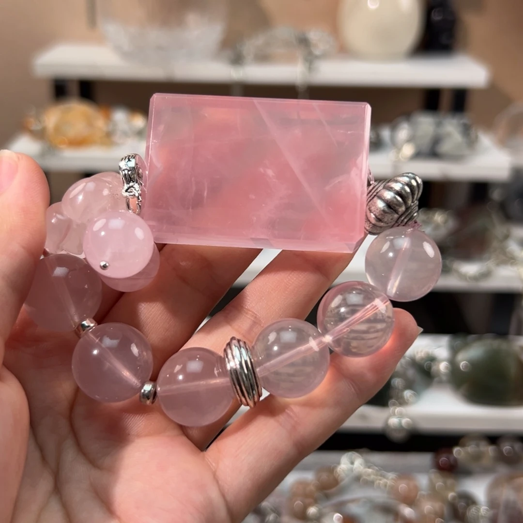 水晶手链合金情**钟手串