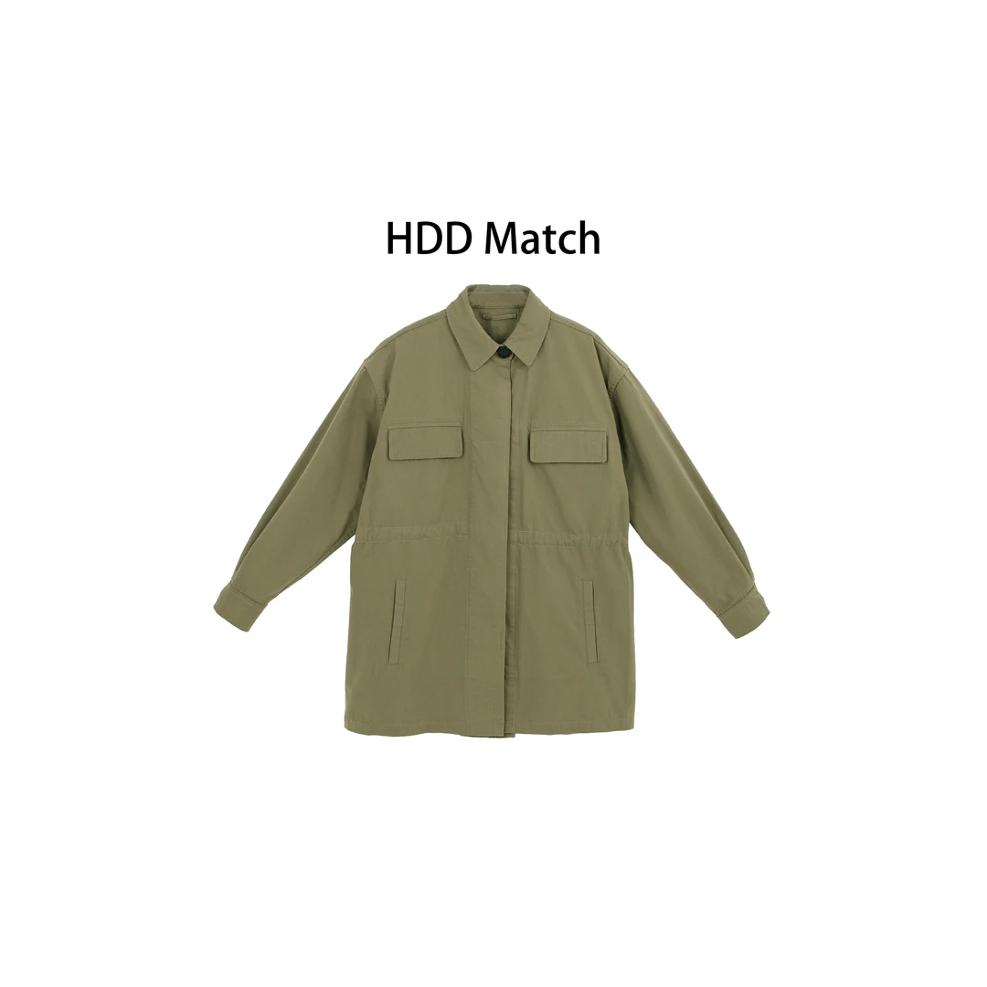 HDD- "港岛篇章" 棉 秋季港式收腰小众气质风衣外套  Y8824