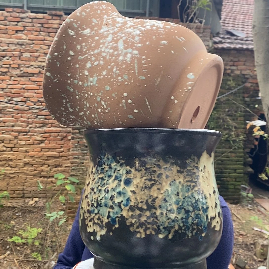 紫砂花盆正品口径20高20