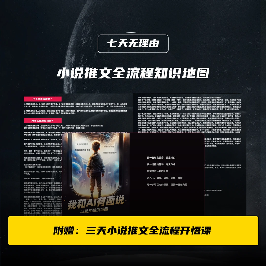 小说推文自动生成知识地图（送三天训练营）