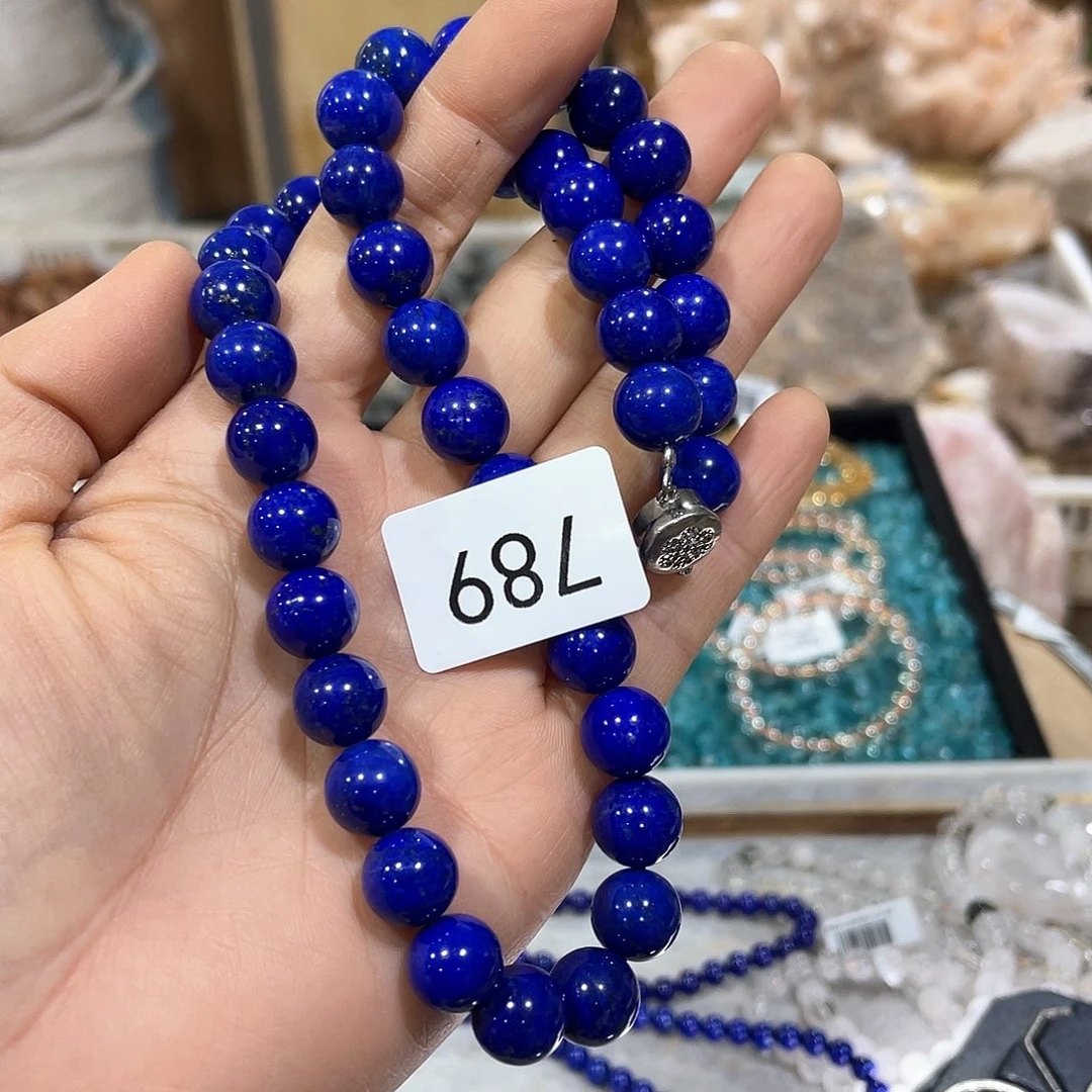 青金石项链银S925镶嵌琪*f 442