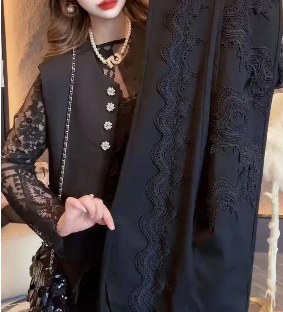 时尚气质蕾丝休闲裤显瘦女春夏季新款