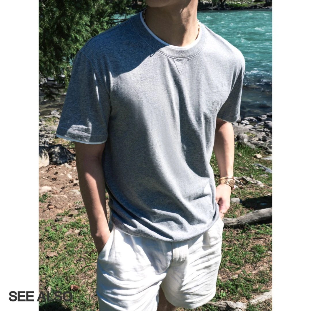 SEE ALSO『B·C盾徽系列』100 % 赛络纺长绒棉老钱新贵短袖 LD4413