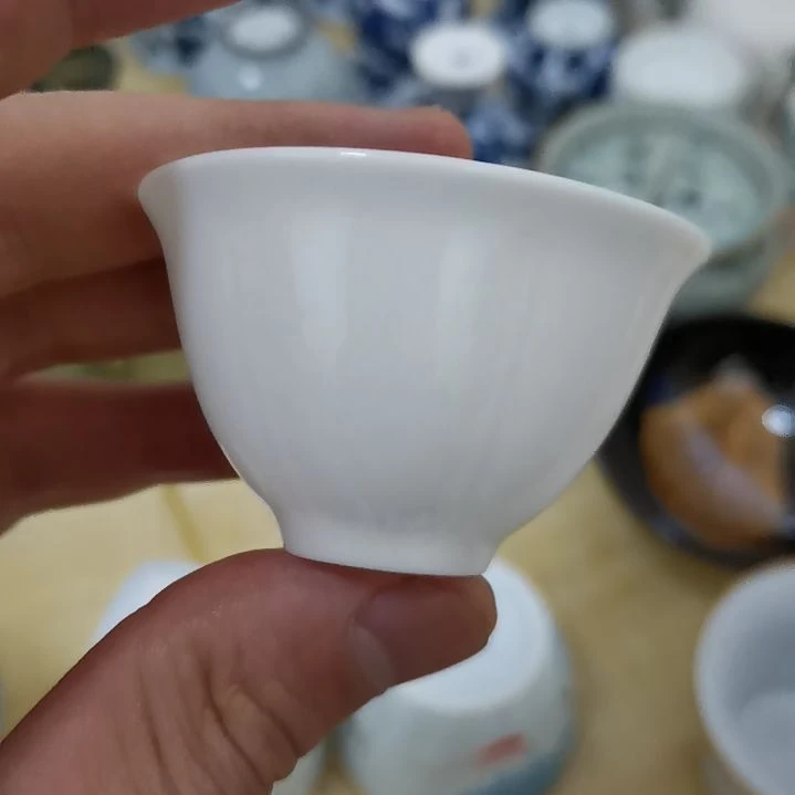 主人杯羊脂玉六角杯