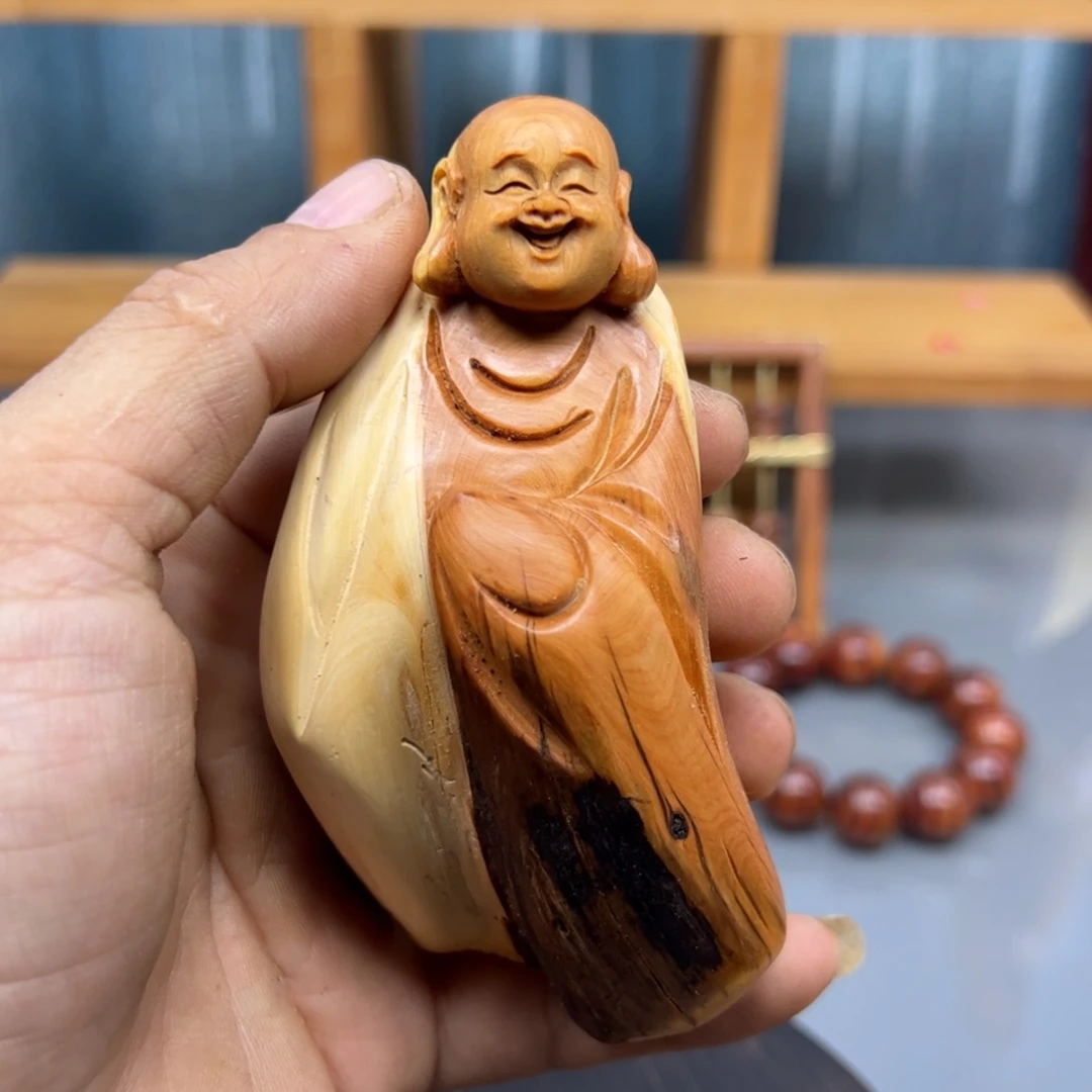 东***备木崖柏木摆件手把件，